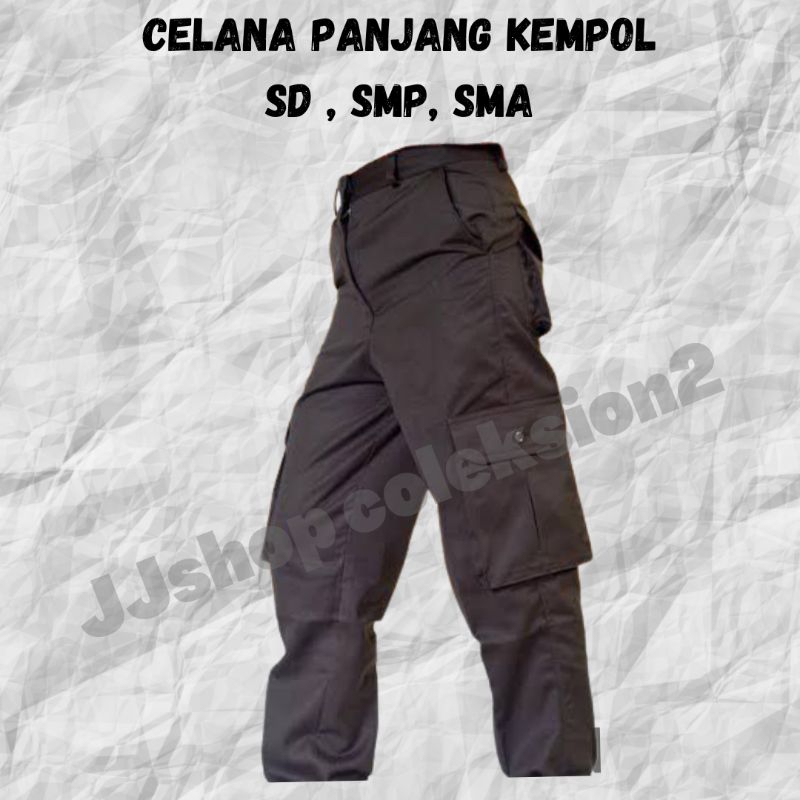 Celana Kempol Pramuka Celana Panjang Kempol Cokelat Pramuka Celana Panjang Pramuka Saku Banyak Celan