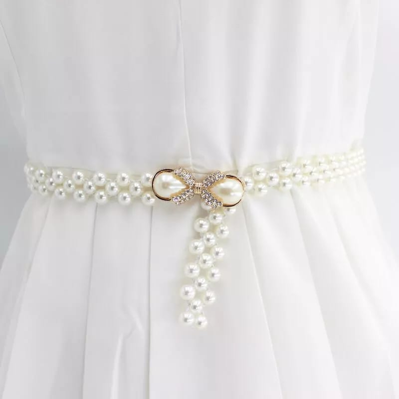 kat Pinggang Wanita Mewah - Ikat Pinggang mutiara terbaru MOTIF kode 34