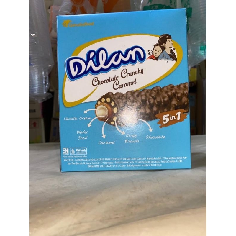 

dilan chocolate crunchy caramel -biskuit/wafer coklat