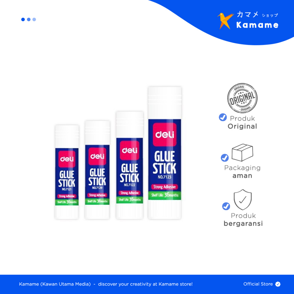 

Deli Glue Stick - Lem Stick 7123,7129,7121,7122 - Kamame