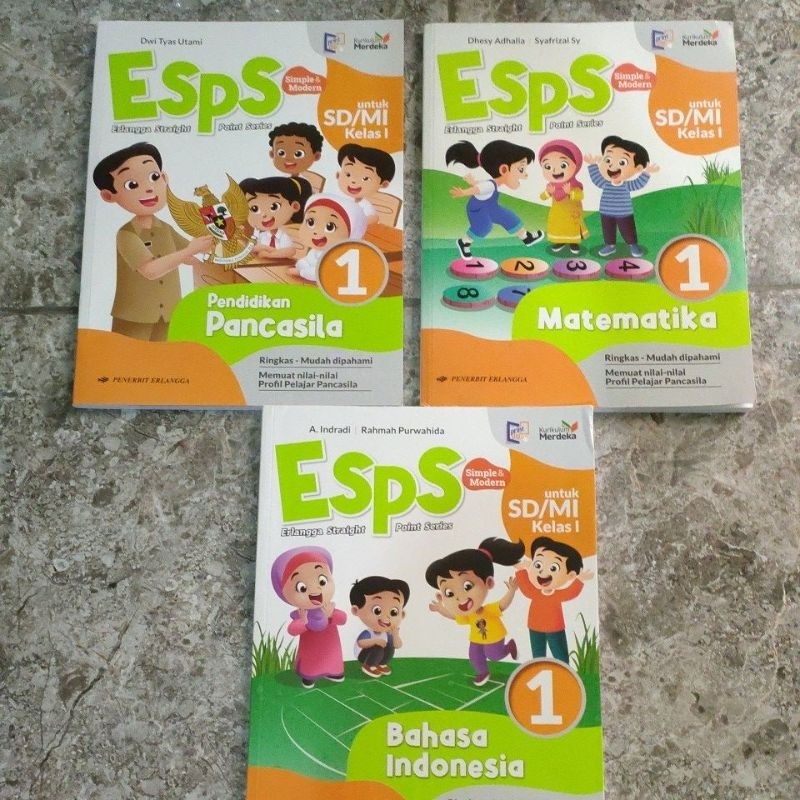 ESPS Kelas 1 SD, ESPS PENDIDIKAN PANCASILA KELAS 1, ESPS MATEMATIKA KELAS 1, ESPS BAHASA INDONESIA K