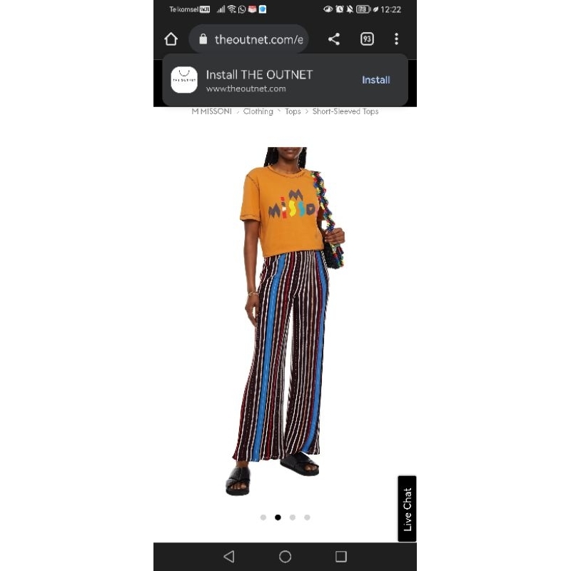 preloved authentic missoni pants