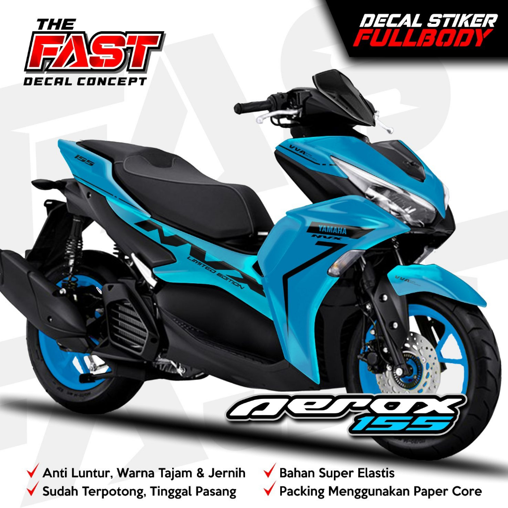 BISA COD Decal Sticker Aerox New NVX Variasi Fullbody All New Aerox 155 Connected - Dekal Stiker Aer