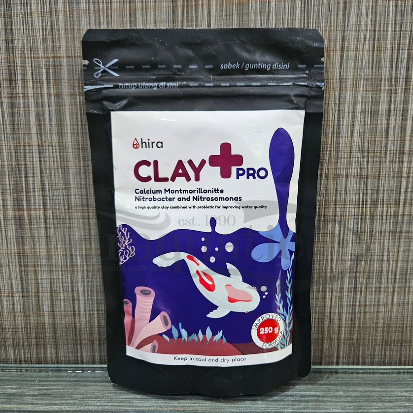 HIRA CLAY+ PRO 250GR PENJERNIH AIR PLUS BAKTERI STARTER CLAY KOI KOLAM IKAN POND
