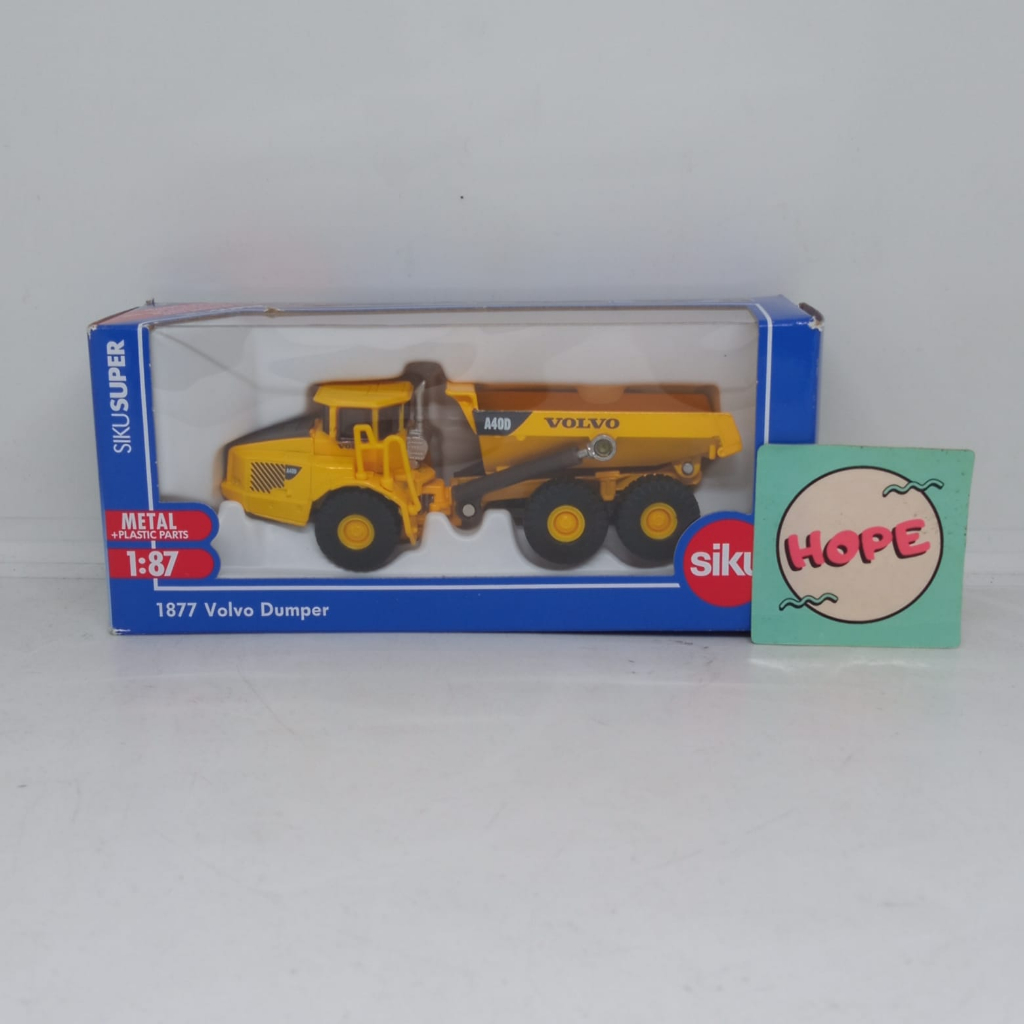Diecast Construction Siku Super 1877 Volvo Dumper Original