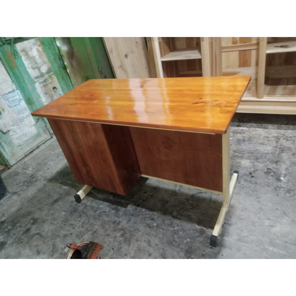big chair custome Meja kerja sekolah ukuran 120*60*75 bisa jadi meja guru, kayu solid
