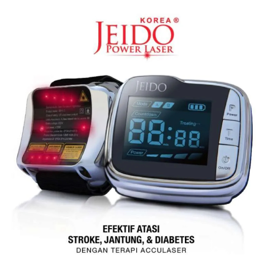 Jam Terapi Laser Jeido Power Laser Alat Terapi Untuk Stroke dan Jantung Koroner