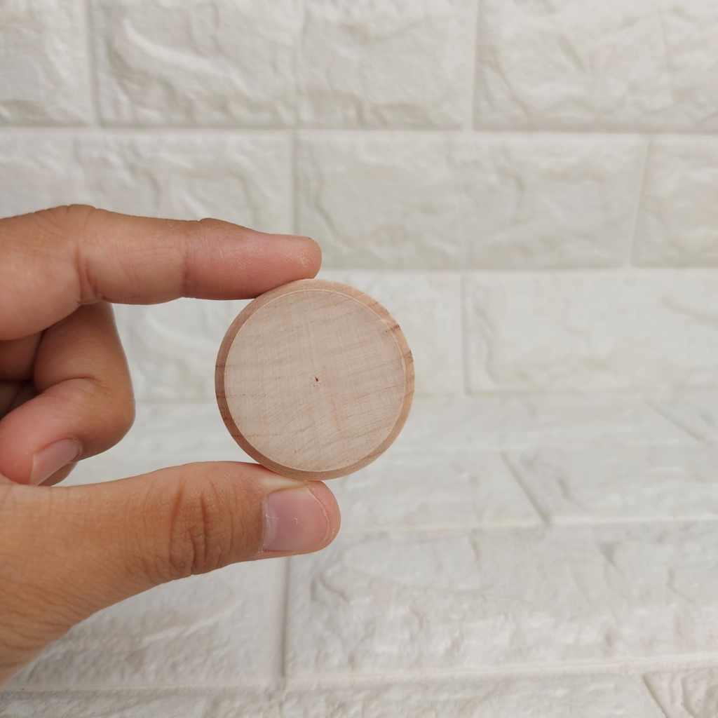 Roda Kayu Mainan Diameter 4cm