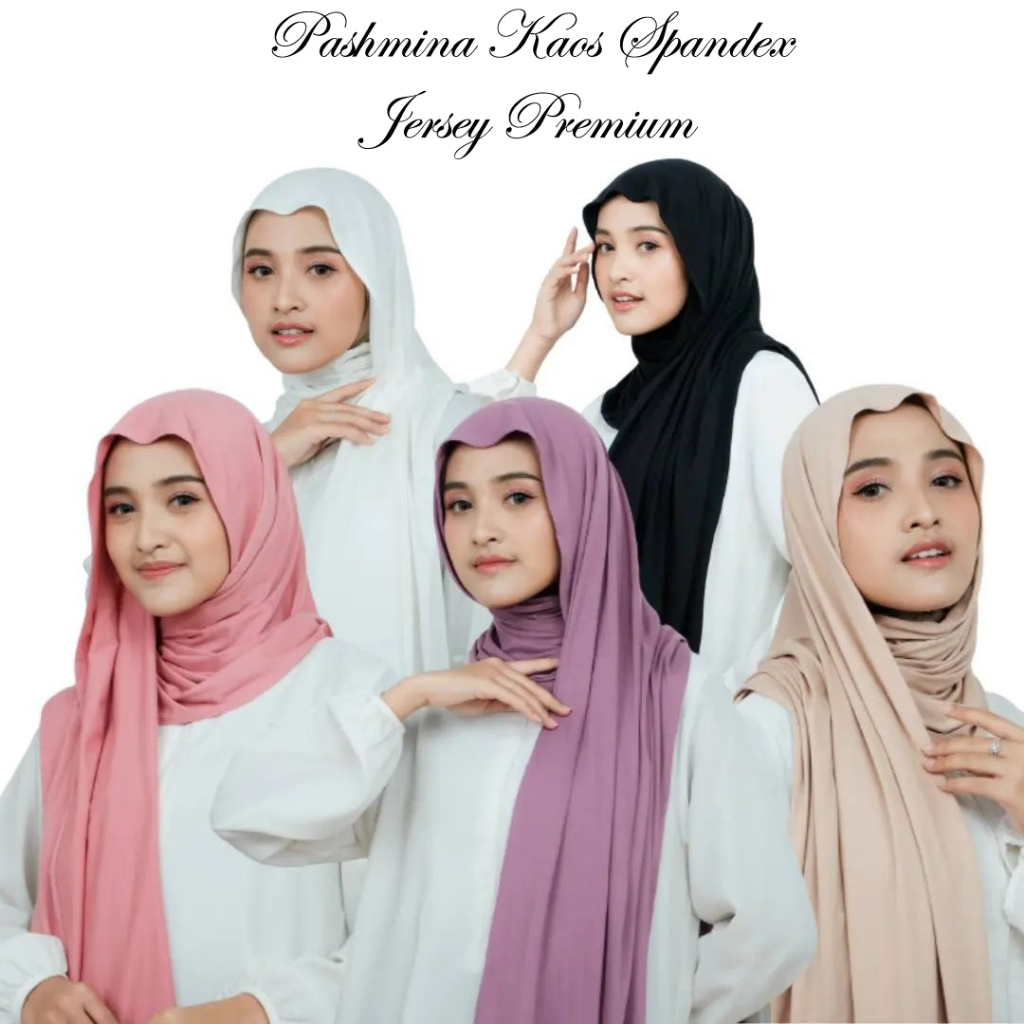 Pashmina Meleyot Pasmina Kaos Spandex Jersey Oman Turkey Shawl
