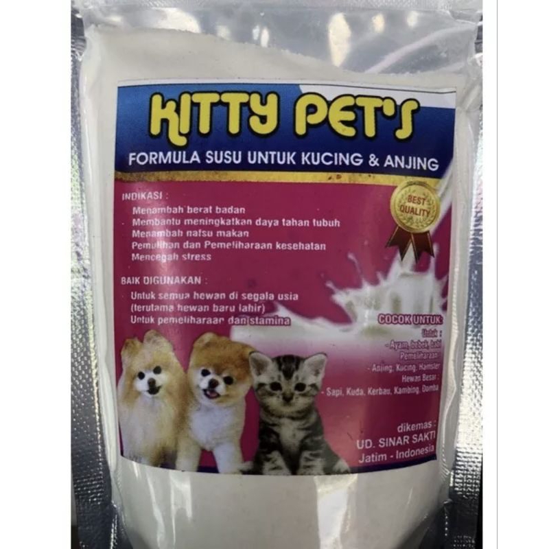 

Susu Kucing Anjing Kitty Pets 500gr BONUS ANDUK KECIL Bahan MicroFiber