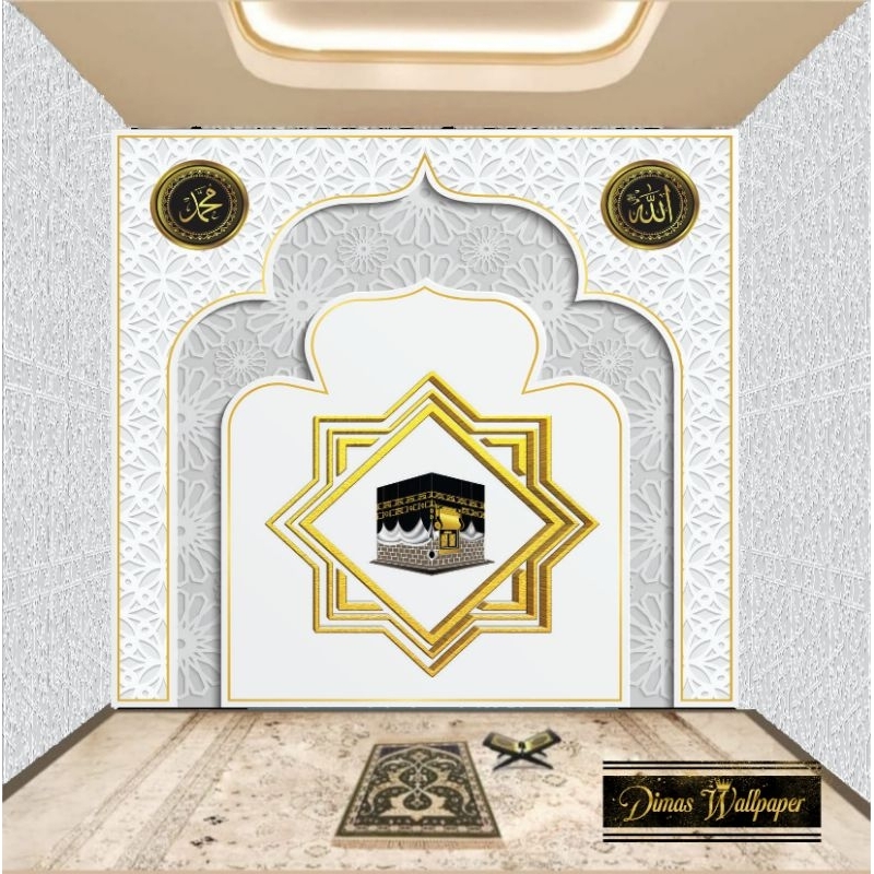 Wallpaper 3D Custom Motif Islami Musholla