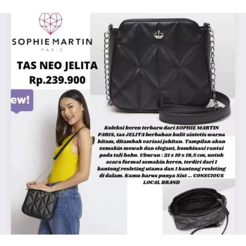 TAS NEO JELITA SOPHIE MARTIN PARIS PROMO TAS SELEMPANG WANITA