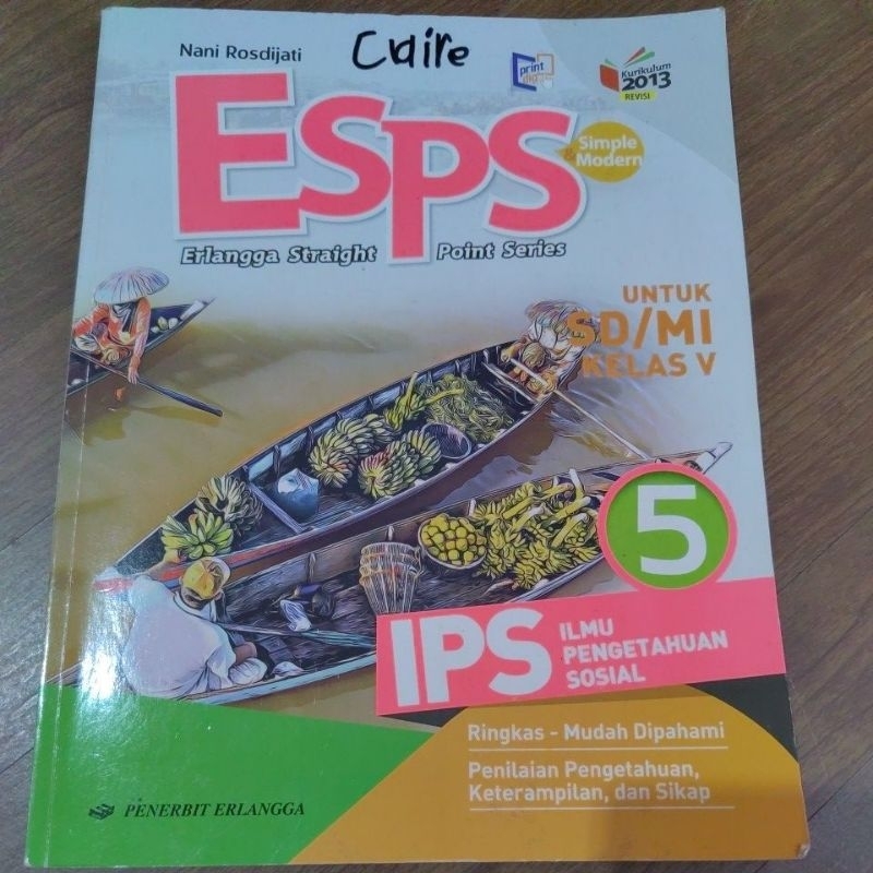 

Buku Bekas Second ESPS IPS Ilmu Pengetahuan Sosial 2013 EL V Kelas 5SD