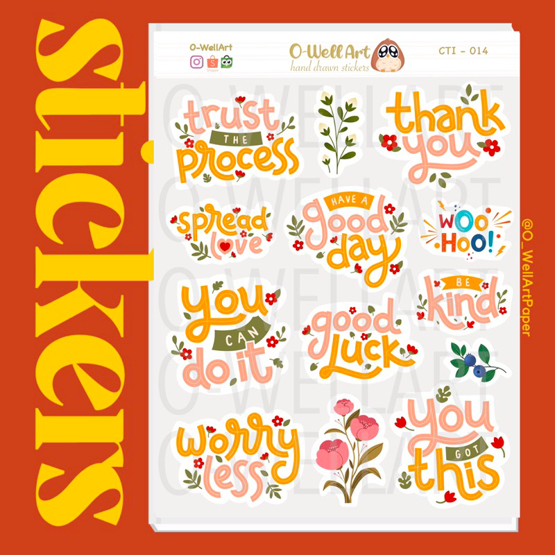 

Stiker Tulisan Motivasi - Stikers Planner Jurnaling (CTI-014)