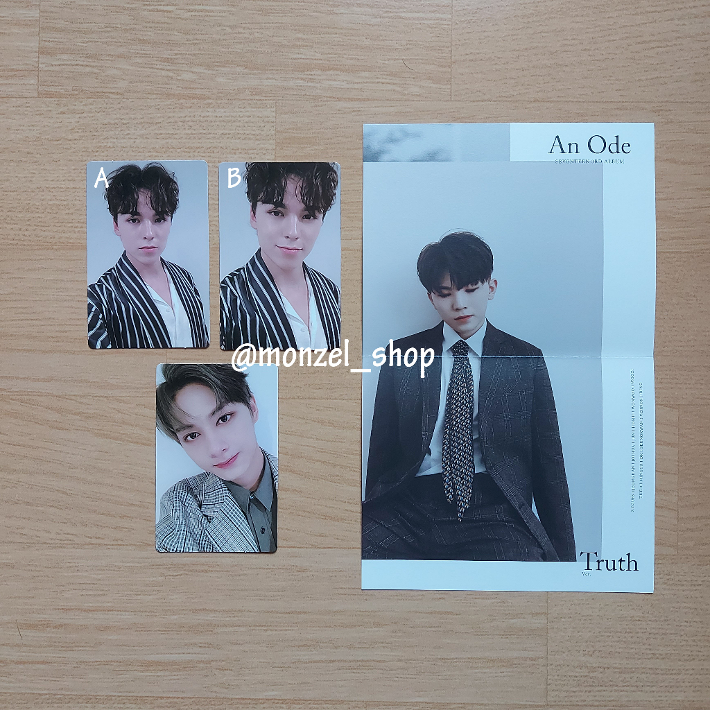 SEVENTEEN / SVT - An Ode TRUTH Version Folded Poster Photo Card (PC) Woozi Vernon Jun