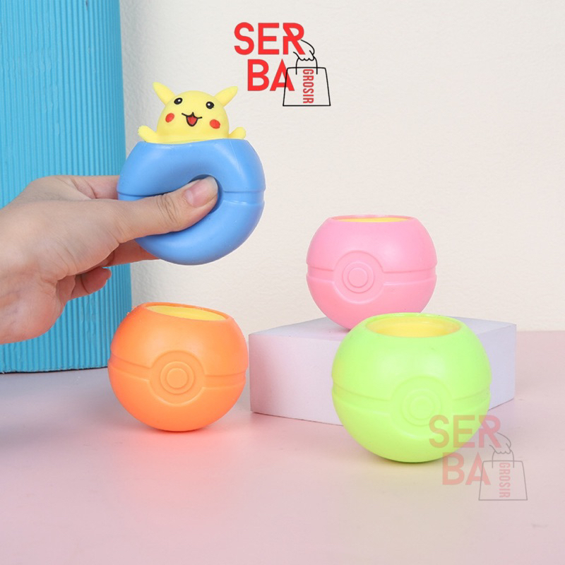 SG-Mainan Squishy Silicon POP IT Pikachu Viral