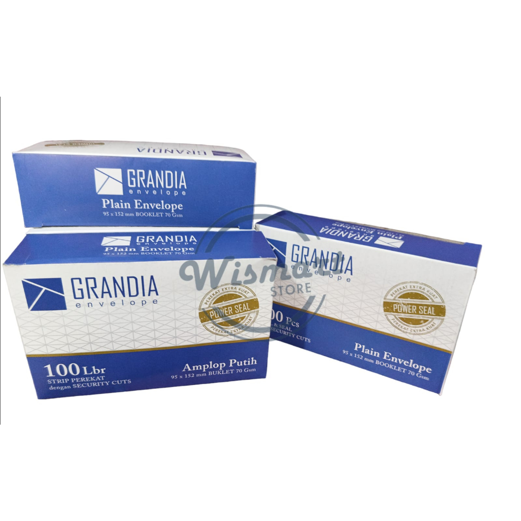 

Amplop Putih 104 GRANDIA / Amplop Polos Kecil Lem / Berperekat