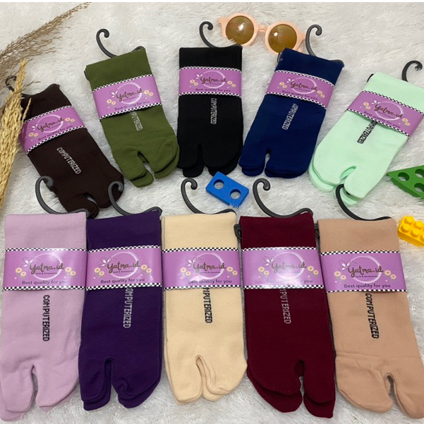 Kaos kaki Muslimah Jempol Polos,Nylon Spandek,pendek panjang
