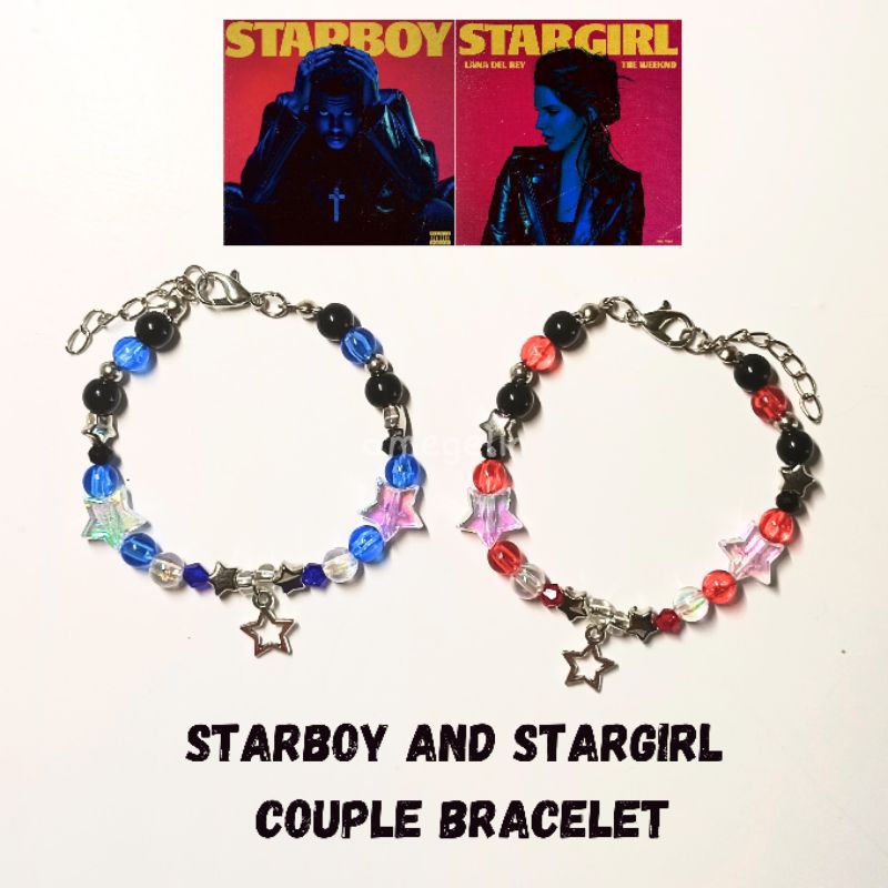 starboy and stargirl beads bracelet by amegelin | gelang aesthetic grunge y2k lana del rey and the w