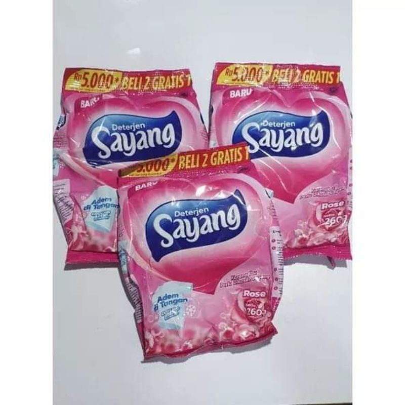 SAYANG DETERGEN BUBUK 260GRAM / DETERGEN SAYANG