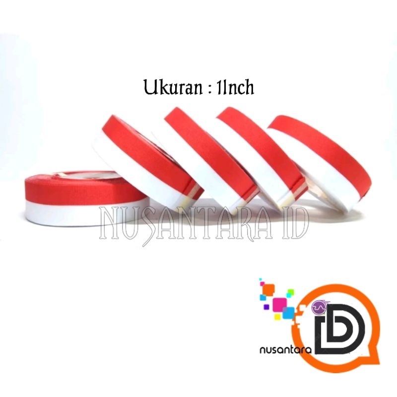 

Pita satin merah putih 1 inci / hiasan 17 agustus / HUT RI / pita kain aksesoris HUT RI merah putih / Bendera merah putih /pita merah putih