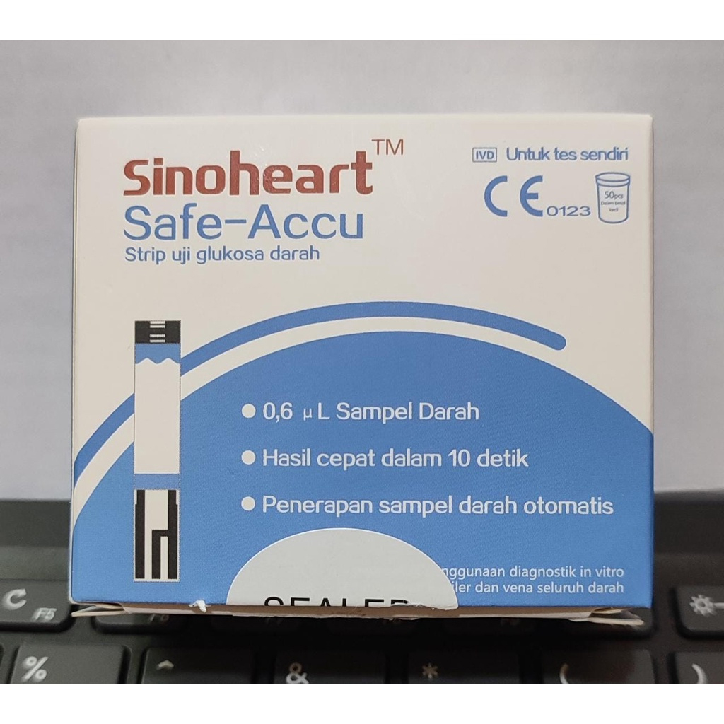 Strip Gula Sinocare / Tes Strip Gula Sinocare / Strip Cek Gula Darah