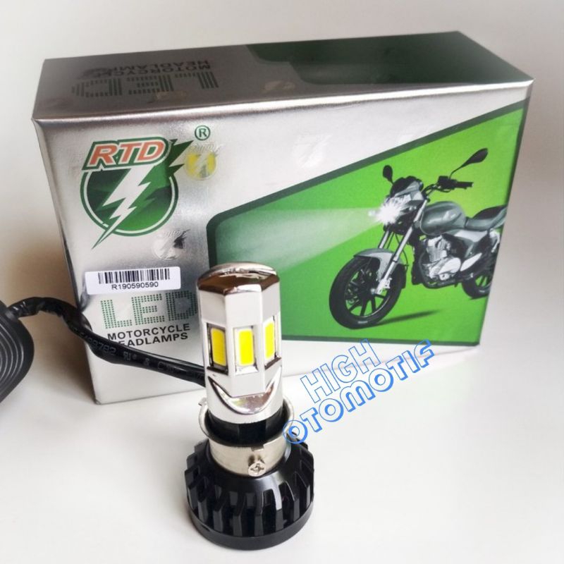 Lampu Depan LED RTD Raiton 6 sisi Universal Lampu LED bebek / Matic / motor laki