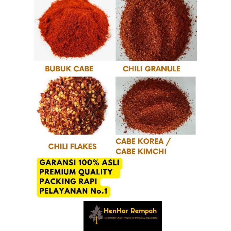 

Cabe Bubuk 1 Kg | Cabe Flakes | Cabe Granule | Cabe Kimchi 1 Kg