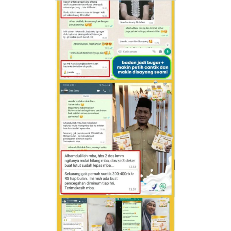 New // Ovisure Gold Susu Kacang Obat Tulang Impor // 100% Original