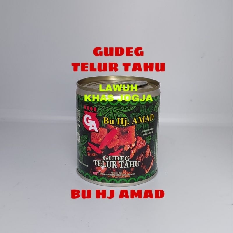Gudeg Mbarek Bu Hj Amad Telur Tahu 300gr / Free Bubble Wrap