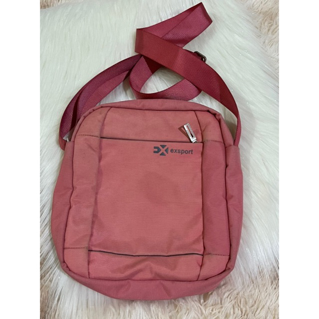 Exsport ORI tas travel bag mini pink women sling bag (Preloved)
