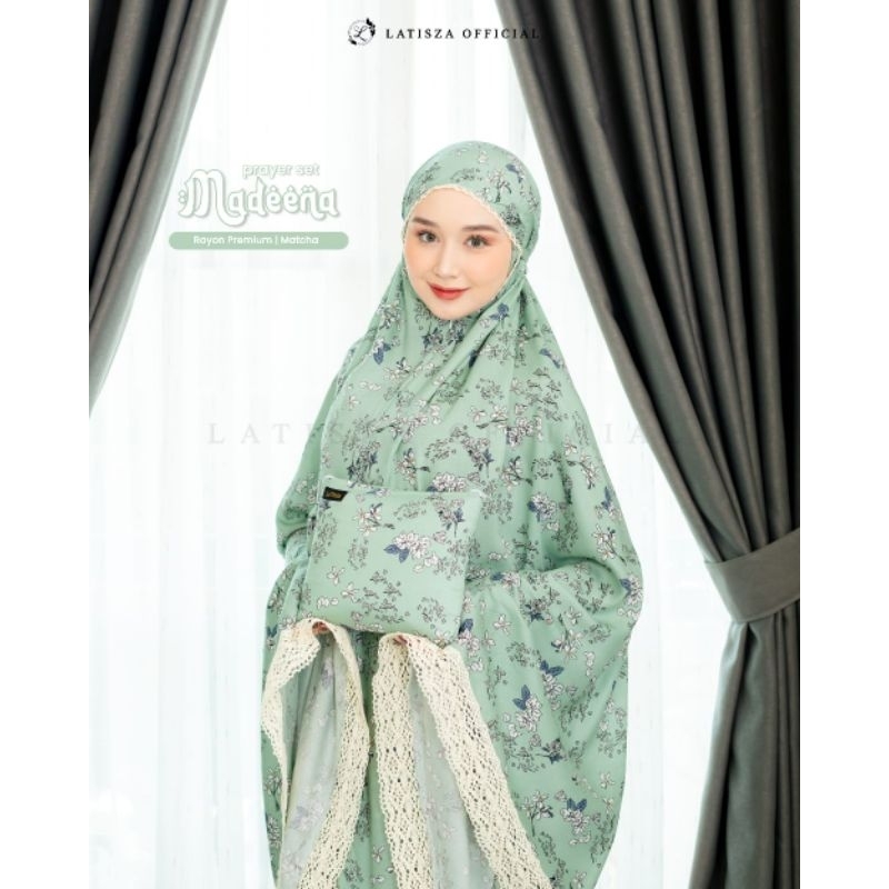 COD ✓ Madeena Mukena Prayer Set By Latisza Hijab / Mukena Rayon 2in1