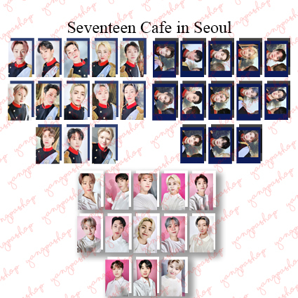 [PO / SET] SVTN CAFE IN SEOUL PHOTOCARD FAN MADE UNOFFICIAL YANGPASHOP WONWOO MINGYU HOSHI JOSHUA SE