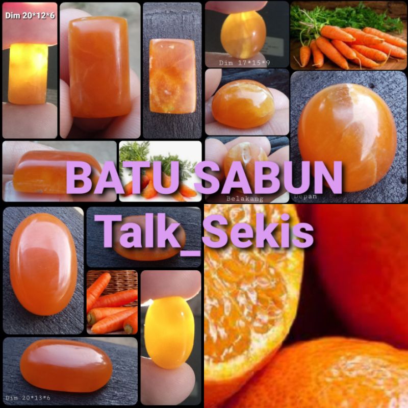 batu akik giok JIN TIAN HUANG giok sabun TalkSekis calcite MK0005