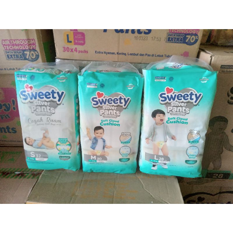 sweety silver||popok MURAH ||size L