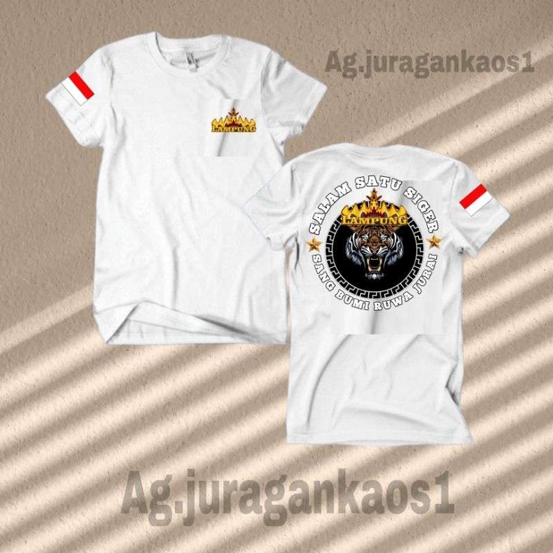 Kaos Baju LAMPUNG SALAM SATU SIGER Baru // Katun Combed 24S // Sablon DTF