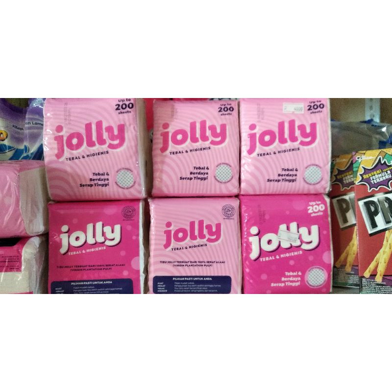 Tissue Jolly up to 200ply // Tissue Jolly murah