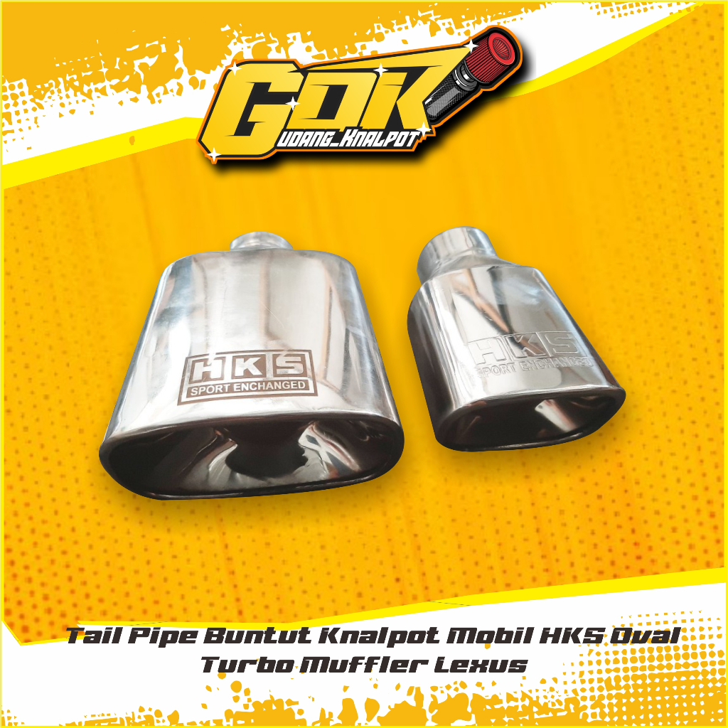 Tail Pipe Buntut Knalpot Mobil HKS Oval Turbo Muffler Lexus - Gudang Knalpot