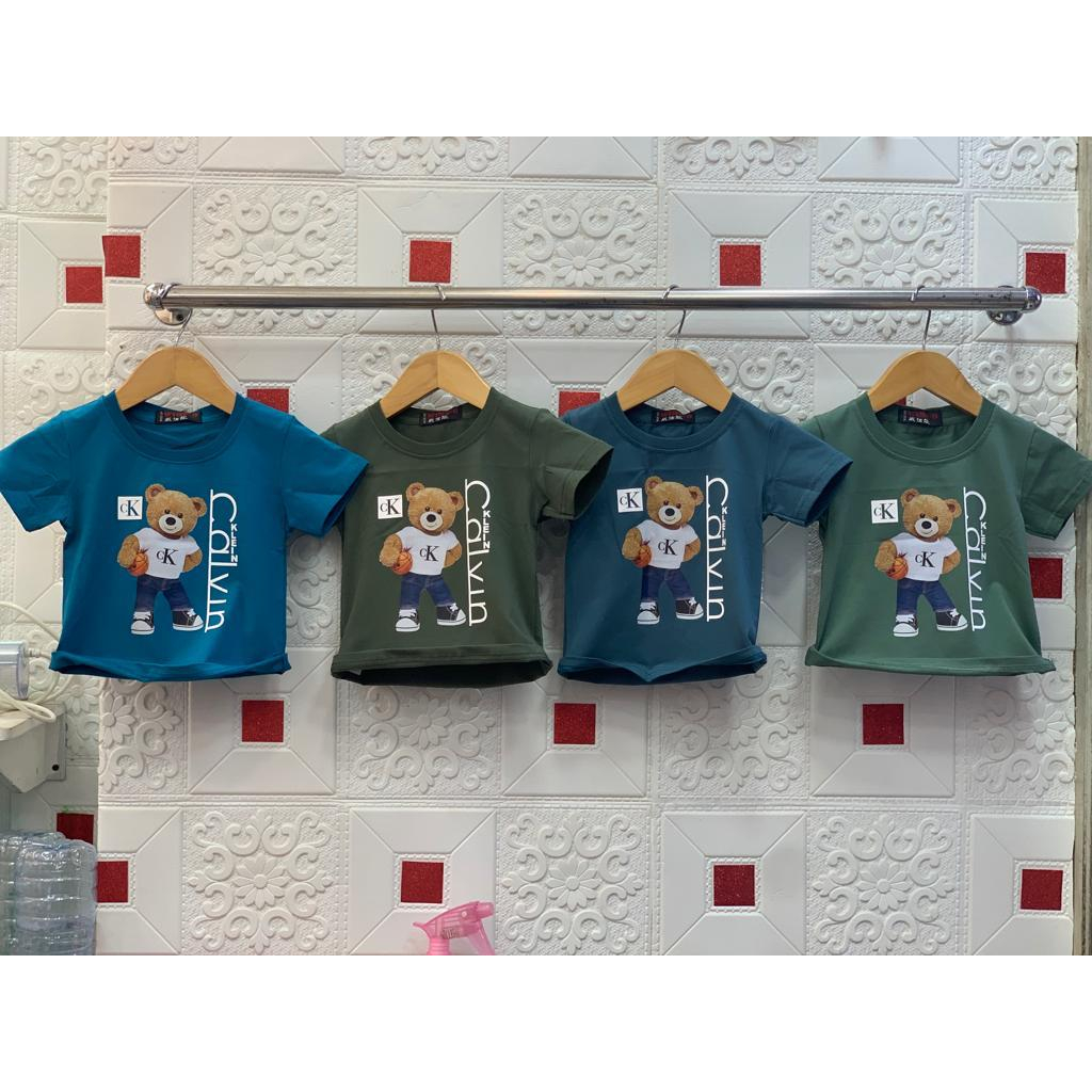 Kaos Anak Laki Laki / Baju Anak Laki Laki / Baju Anak Kecil Basket Bear