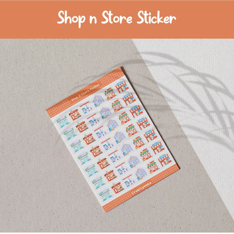 

Sticker Sheet Small Shop N Store