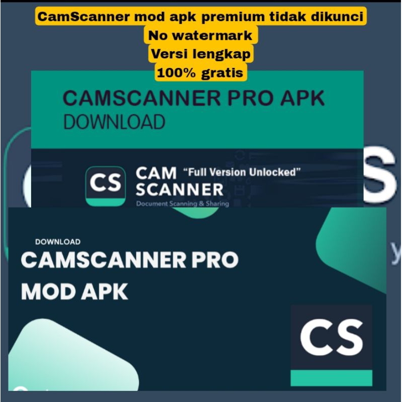 ANDR01D CAMSCANNER PRO PREMIUM BERGARANSI CAM SCANER