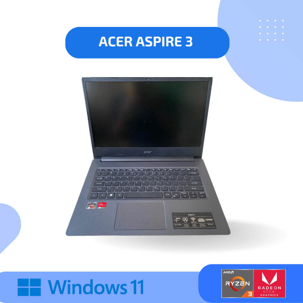 Laptop Bekas Acer Aspire 3 Ryzen 3 3250U Ram 4GB SSD 512GB Laptop Bekas Berkualitas