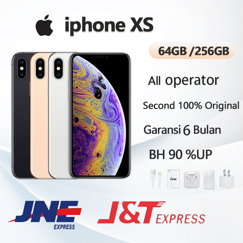 IBOX IPHONE XS 64GB/256GB SECOND FULLSET ORIGINAL LIKE NEW All Provider Garansi 1Bulan