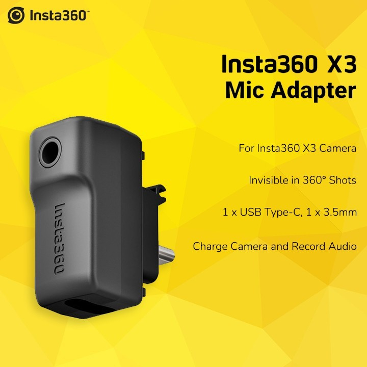 Insta360 X3 Mic Adapter Insta 360