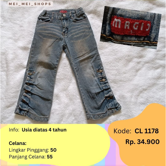 BAWAHAN JEANS kode:CL | BAWAHAN JEANS ANAK PEREMPUAN