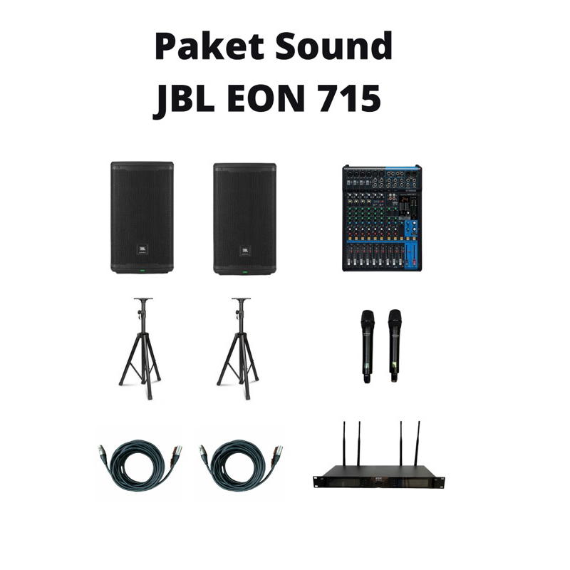 paket sound jbl eon 715 original . paket soundsystem yamaha jbl eon 715 original