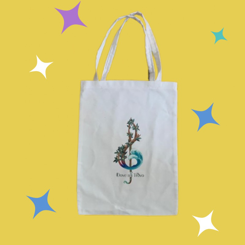 Tote bag Canvas custom handle