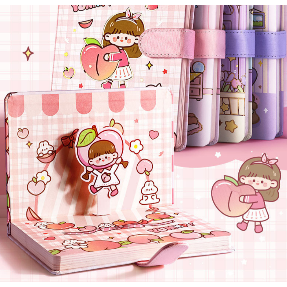 

RB Eternal Summer Journal A5 / Journal Pop Up / Notebook Lucu/Diary Lucu / Buku Tulis Catatan Karak