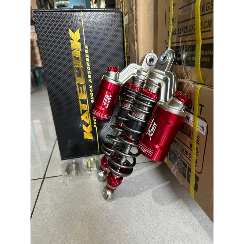 skok KATECOK XTREME ukuran 320 TITANIUM RED plus anting matic bisa buat Nmax