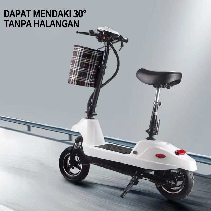 Scooter Sepeda 10 Inchi Tahan Baterai 35km / Sepeda Listrik Mini / Foldable Skuter Dewasa listrik / Skuter listrik anak